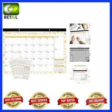 2025-2026 Large Monthly Calendar, 17"x12" Featuring Stickers  Unique Designs