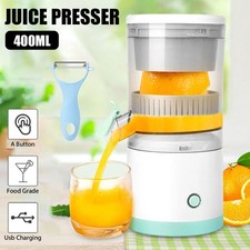 45W Electric Juice Presser USB Charging Squeezer Orange Lemon Juicer Portable UK
