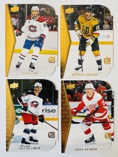 Lot Of 4 Rookie Die Cut Upper Deck Lucas Raymond Joshua Roy Cole Sillinger