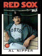 1986 Topps #181 Al Nipper Card Boston Red Sox