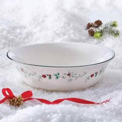 Pfaltzgraff Winterberry Round Serving Bowl ~ 10'' x 3'' ~ Holds 67 Oz ~ Stoneware