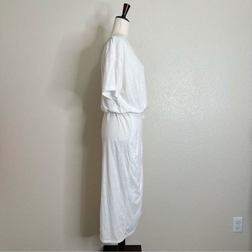 Free People Beach White Tie Waist Midi Dress, Sz Small - 第 7/11 張圖片