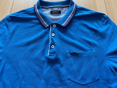 Walbusch Poloshirt lang/ Kurzarm Herren blau Gr.50-54