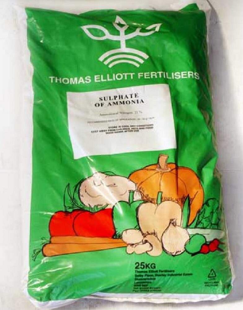 25KG SULPHATE OF AMMONIA NITROGEN FERTILISER NPK 21-0-0 (HIGH NITROGEN)