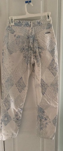 Vintage No Excuses HighRise Waist Floral Jeans Youth Girls Size 14 100% cotton - Picture 5 of 10