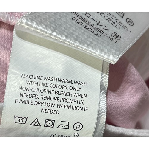 Polo Ralph Lauren Boy's Chino Shorts Pink Size 16 Flat Front - Picture 6 of 6