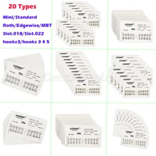 20 kits AZDENT Dental Ortho Metal Brackets Mini Standard, Roth/MBT, Slot.022/018