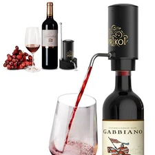 Electric Wine Aerator & Dispenser, Rechargeable Wine Decanter with Storage Ba...