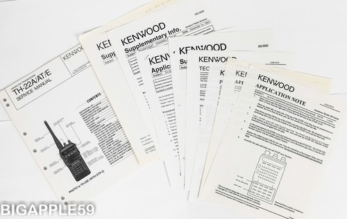 Kenwood TH-22A / TH-22AT / TH42A / TH-42AT Handheld Transceiver Service Manual - Picture 1 of 5