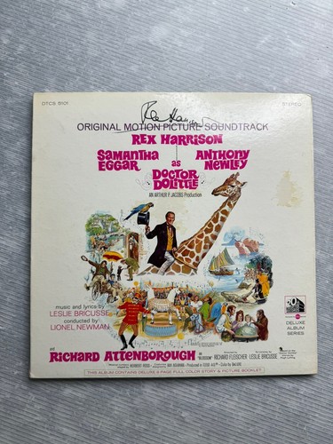REX HARRISON SIGNED Doctor Dolittle Original Motion Picture Soundtrack LP 1967 - Picture 2 of 24