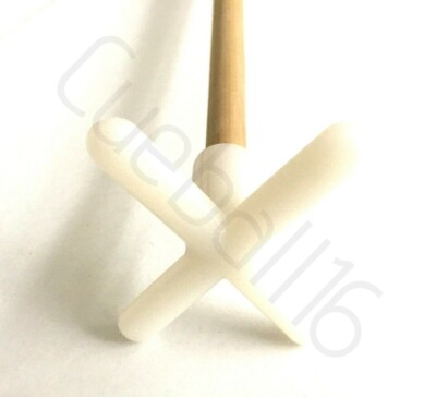 1 x 36'' 2 STÜCK POOL oder SNOOKER QUEUE mit NYLONKREUZ / BRÜCKENAUFLAGE für TISCHE