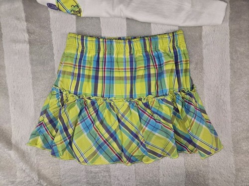 Carters Baby Girl 2 Piece Seahorse Green Plaid Skort Outfit Size 12 Months NWT - Picture 9 of 14