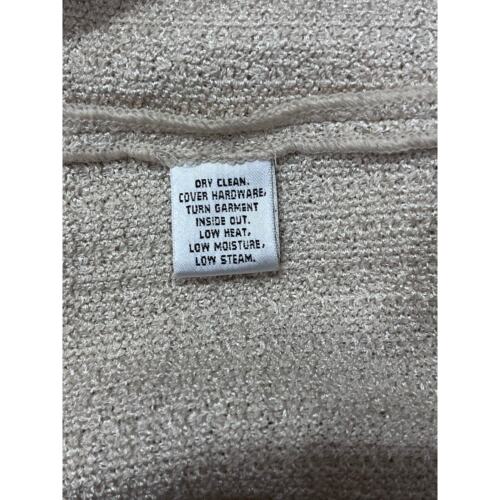 Blazer da sera St. John avorio panna parigino tweed maglia toppa gomito taglia 8 - Foto 11 di 15