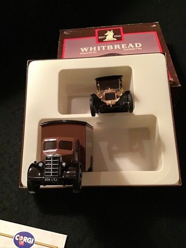 CORGI - LTD ED DIECAST - WHITBREAD BREWERS BEDFORD & FORD MODEL T VANS - D94/1 - Picture 8 of 12