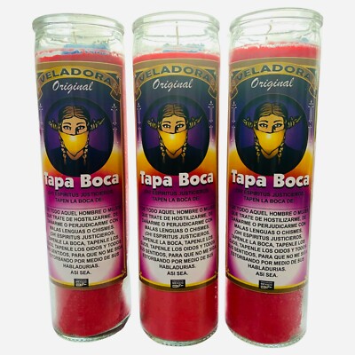 Tapa Boca Veladora Preparada y Conjurada Para Callar Bocas y Chismes