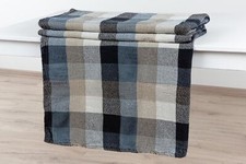 100 Pure Flax Linen Blanket Blue 87"X 79" Blue
