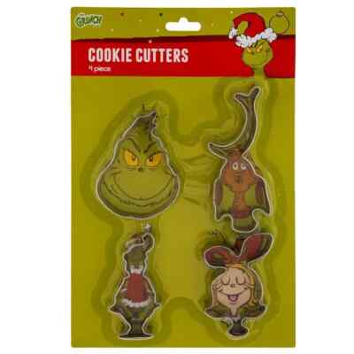 The Grinch Pc Cookie Cutter Set Christmas Stainless Steel Dr - Main Image