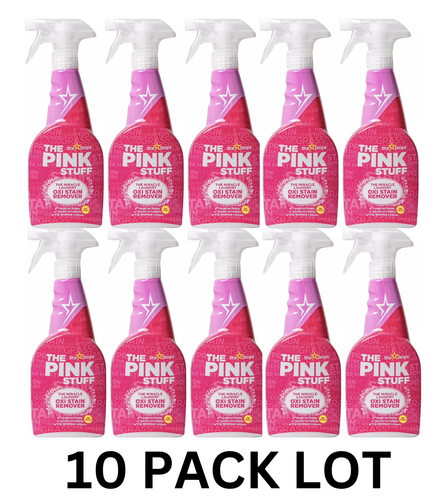 10 PACK The Pink Stuff The Miracle Laundry Oxi Stain Remover Spray 500ml Ea