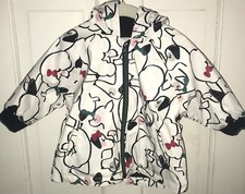 Catimini Dog Print Rain Coat Jacket with Fleece Lining size 12 Months New