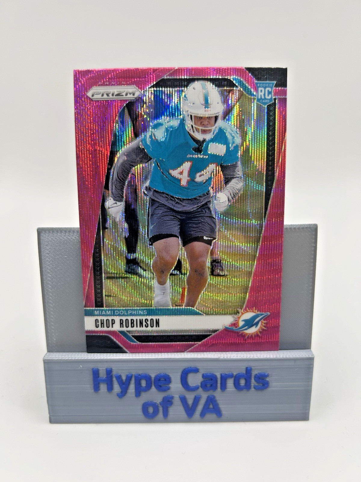 CHOP ROBINSON 2024 Panini Prizm Pink Wave Prizm Rookie Card RC #319 Dolphins