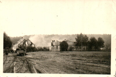 Foto, 2.WK.Teucheler Heide: Hammer Mühle liegt in Schutt und Asche (MB)21293 
