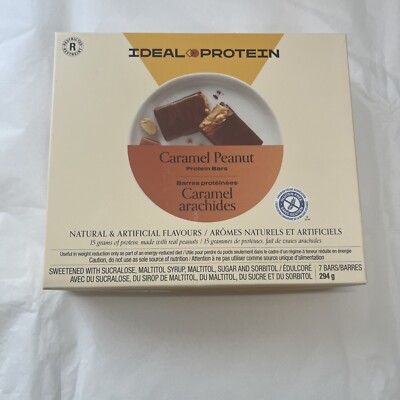 Ideal Protein Caramel Peanut bars BB 11/30/26 FREE Ship