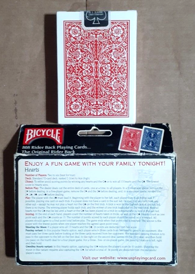 Bicycle 808 Bicycle Cards Rider Back Vs Standard Bicycle Special