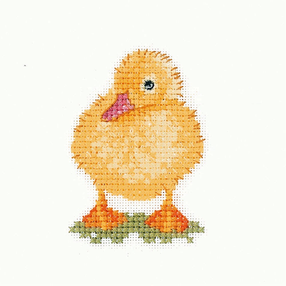 Heritage Crafts Cross Stitch Kit - Little Friends, Duckling