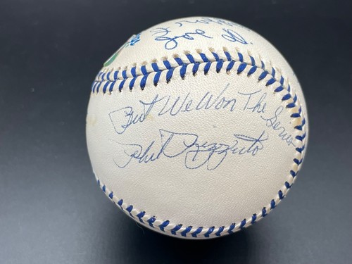 Phil Rizzuto & Al Gionfriddo "We Won The Series" Signed Autographed baseball PSA - Picture 2 of 9