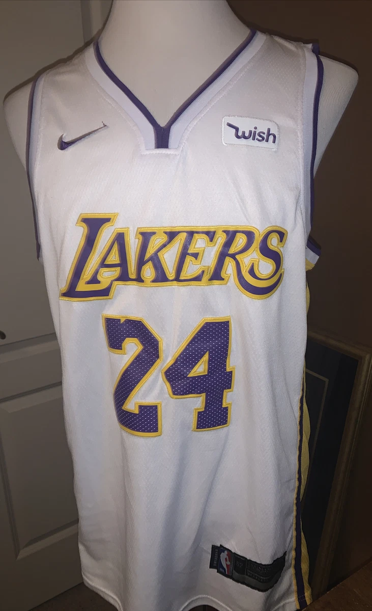 Men's Los Angeles Lakers Kobe Bryant #24 White Swingman Jersey -  Association Edition