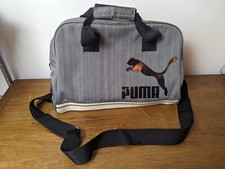 Puma Heritage Laptop Messenger Bag Heather Grey
