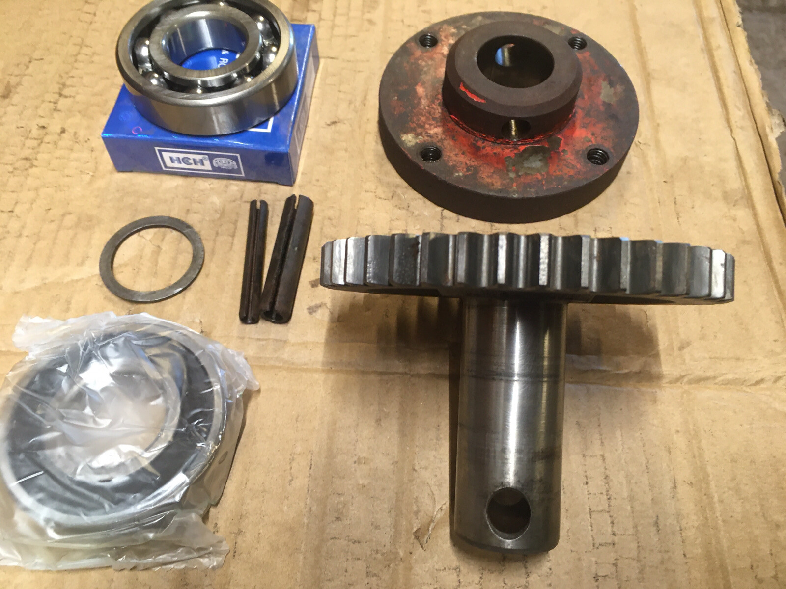 Disc Drive Shaft, Gear, & Hub Assembly For Fella SM165 SM206 SM240 Disc
