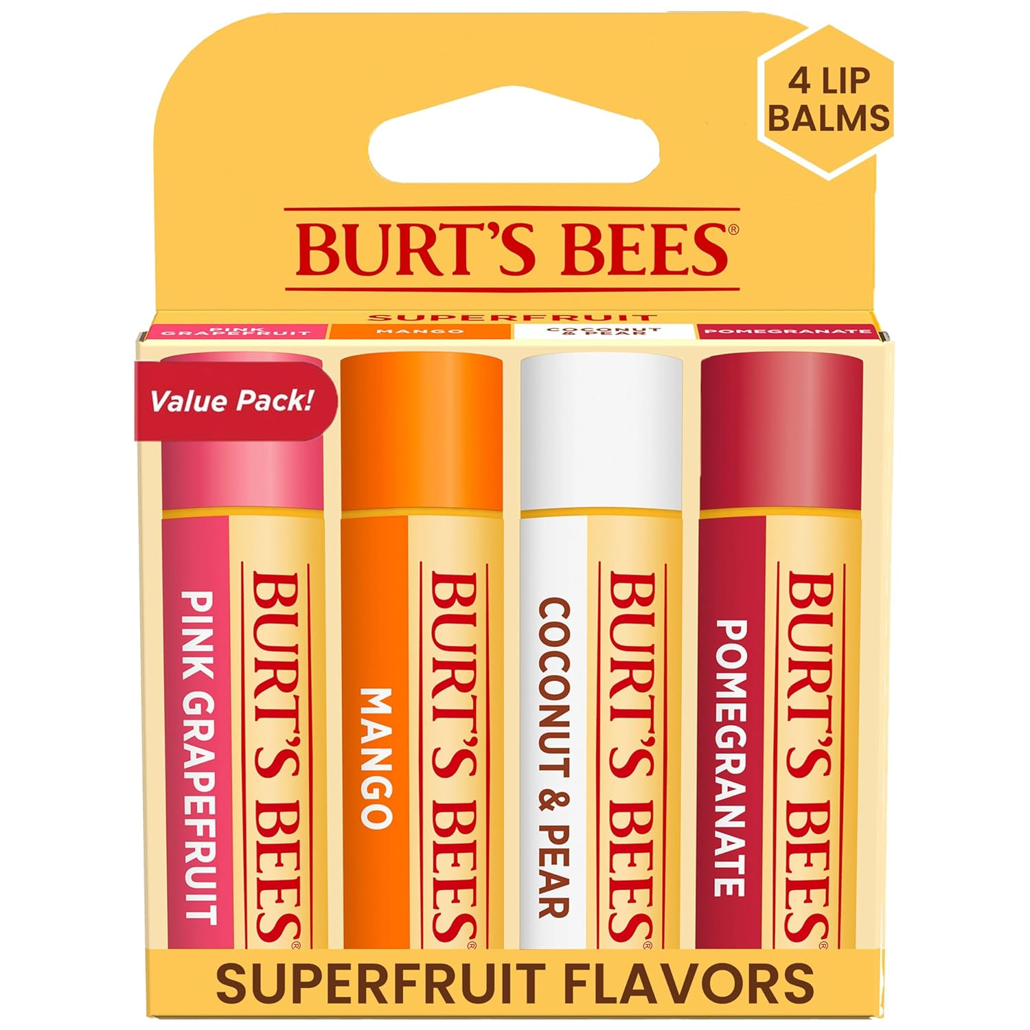 Lip Balm Stocking Stuffers, Moisturizing Lip Care Christmas Gifts, Superfruit -