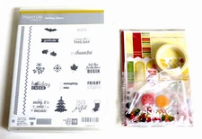 Stampin' Up HOLIDAY CHEER Project Life Stamps + SEASONAL SNAPSHOT Accessory Kit