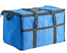 Large Insulated Nylon Foldable Cooler Bag (Holds 72 Cans) - Blue