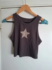 Shein crop top Star design Size small Good condition