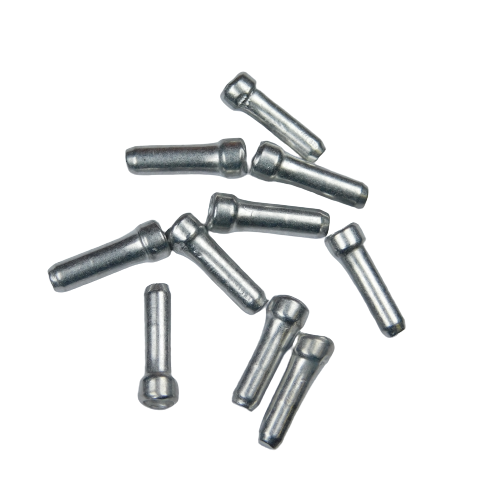 Brake & Gear Cable Inner Wire End Crimp Tidy Anodised Alloy in Silver