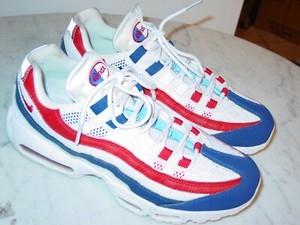 nike air max 95 white deep royal blue gym red