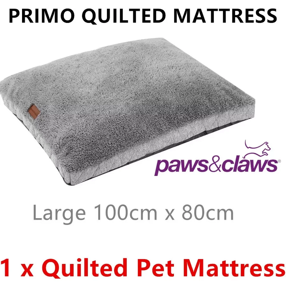 Colchón acolchado para mascotas PRIMO cama suave felpa azulejo almohada cojín alfombra perro grande Foto 2 de 3