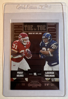 2005 Playoff Contenders Toe to 104/450 Priest Holmes LaDainian Tomlinson #TT-22