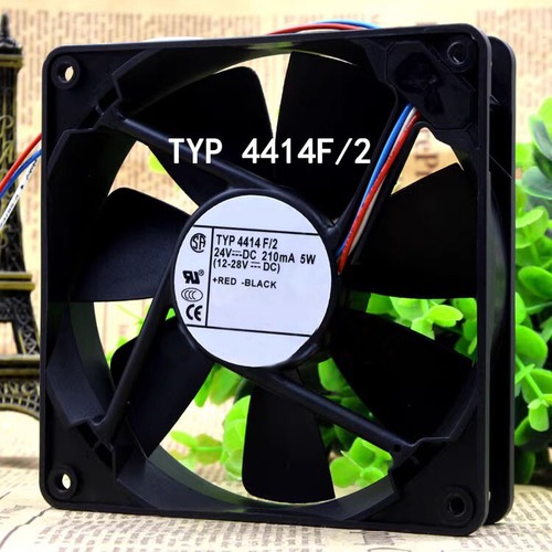 Used tested ebmpaps 120X120X25MM 210mA 4414F/2 12CM Silent high air volume fan - 第 3/7 張圖片