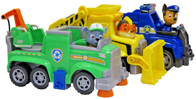 Spin Master Paw Patrol Lot Chase Rocky Boulder 7'' Ultimate Rescue Vehicles