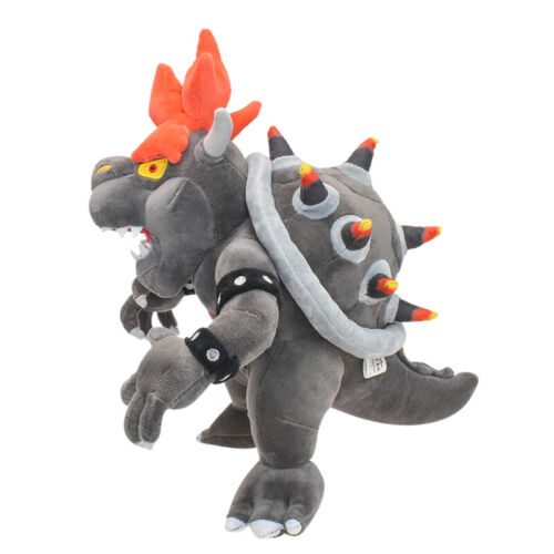 12" Super Mario Bros Fury Bowser Plush Stuffed Doll Toys Birthday Kids Xmas Gift - Picture 3 of 11