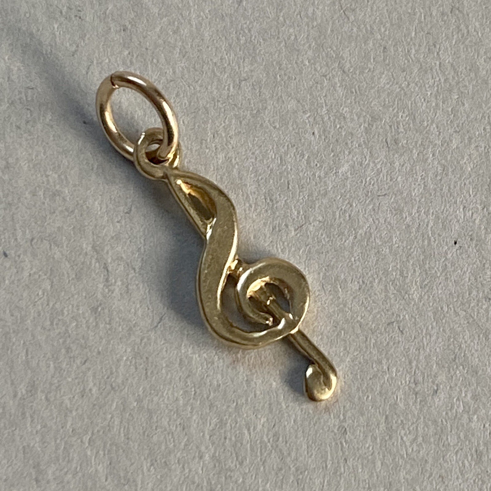 9ct Yellow Gold Music Note Charm Pendant Vintage 9k 375 eBay