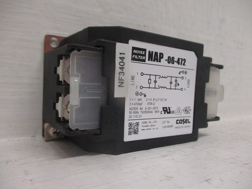 Cosel NAP-06-472 Noise Filter 2x1.3mH 2x4700pF 250V 6A - Picture 3 of 4