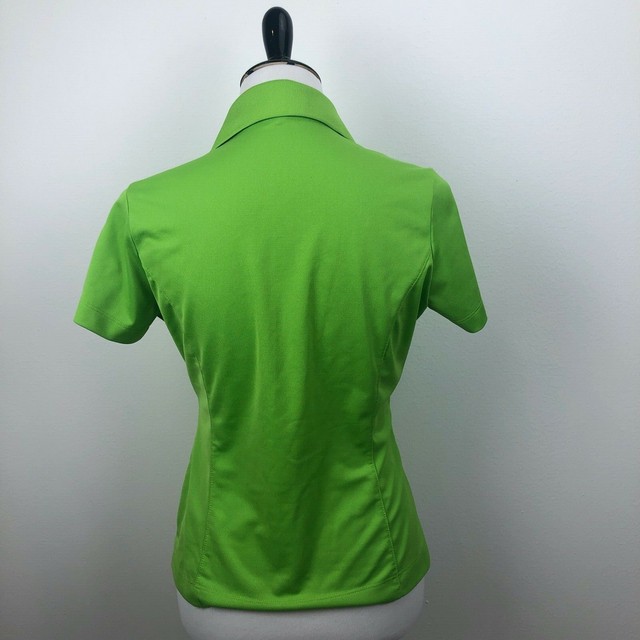 Nike Golf Women Fitted Polo Shirt Size S Small Dri-Fit Short Sleeve Lime Green | eBay