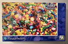 Puzzlebug "A Burst of Candies" 500 Piece Jigsaw Puzzle 2013 New Sealed