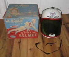 VTG Ideal Toys 1960 Col McCauley Men Into Space Helmet Astronaut with Box Rare