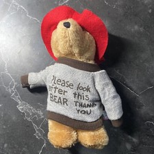 VINTAGE EDEN TOYS PADDINGTON BEAR  PLEASE LOOK AFTER THIS BEAR THANK YOU   RARE  