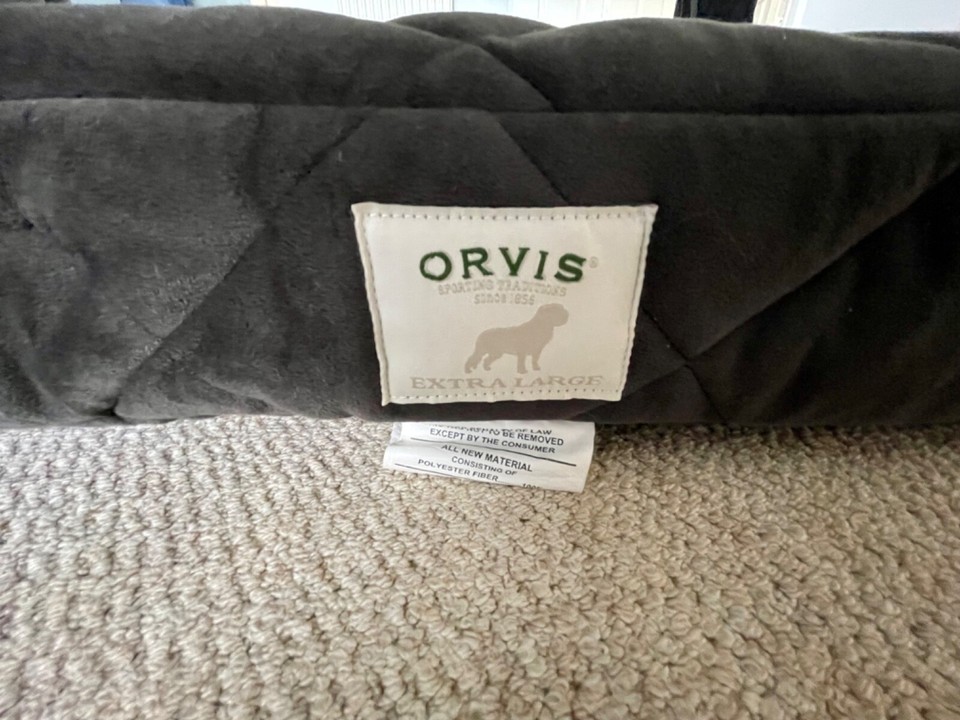 Orvis Dog Bed XL Memory Foam With Washable Covers 130cm x 90cm eBay